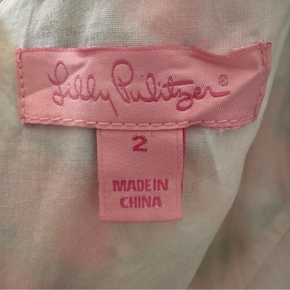 Lilly Pulitzer Chin Chin Elephant Print Nina Shift Dress Size 2 - Picture 8 of 9